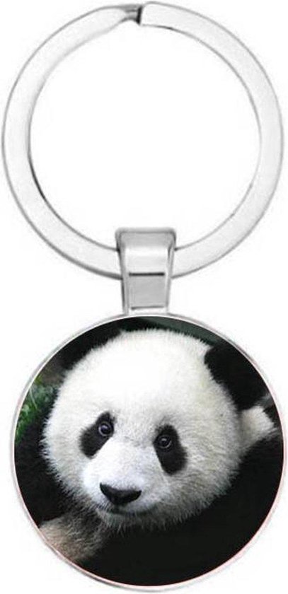 Akyol - Panda Sleutelhanger - Panda - dierenvriend - Leuke kado voor iemand die van dieren houd - 2,5 x 2,5 CM