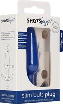 Slim Butt Plug - Blue - Butt Plugs & Anal Dildos - Shots Toys New