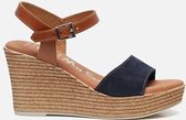 OH MY SANDALS Sandalen met sleehak blauw - Maat 39