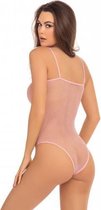 Transparante Body Undone - Roze - S/L - Roze - Sexy Lingerie & Kleding - Lingerie Dames -  Dames Lingerie - Body