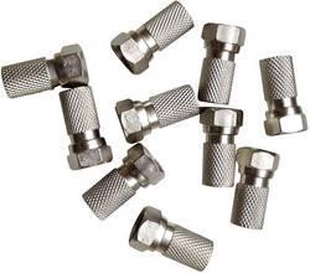 F-stekker 25 stuks met afdichtingsring Kabeldiameter: 7.20 mm
