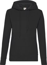 Fruit of the Loom - Lady-Fit Classic Hoodie - Zwart - M