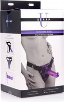 Comfort Ride Strap On Harness with Purple Dildo - Purple - Strap On Dildos