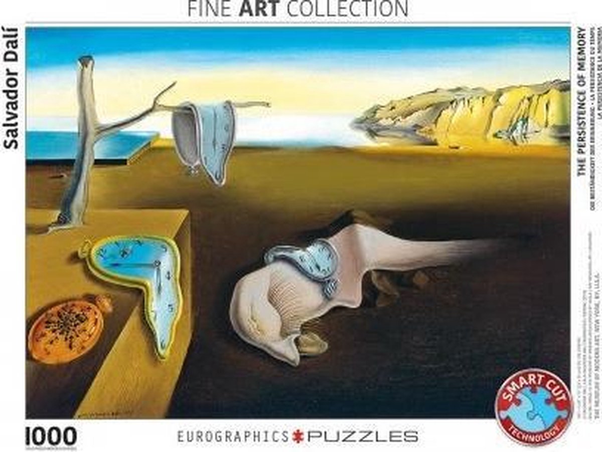 The Persistence of Memory - Salvador Dali Puzzel (1000 stukjes)