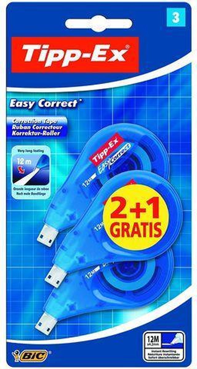 TIPP-EX Roller de correction EasyCorrect 12 m x 4.2 mm