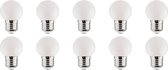 LED Lamp 10 Pack - Romba - Wit Gekleurd - E27 Fitting - 1W