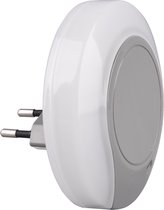 Stekkerlamp Lamp - Stekkerspot - Trinon Jiko - 0.4W - Warm Wit 3000K - Rond - Mat Grijs - Kunststof