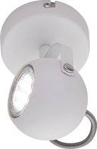 LED Plafondspot - Trinon Bosty - GU10 Fitting - 1-lichts - Rond - Mat Wit - Aluminium