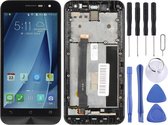 Lcd-scherm en digitizer volledige montage met frame voor Asus Zenfone 2 ZE500CL Z00D (zwart)