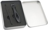 2 in 1 nail art tool nagelknipper roestvrijstalen nagelknipper (zwart)-Zwart