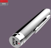 P-05 Mini Pen Type Handheld Voice Recorder, 64G, Ondersteuning TF-kaart en MP3-muziekspeler