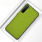 Voor OPPO Reno 3 schokbestendige stoffen beschermhoes (groen)