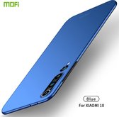 Voor Geschikt voor Xiaomi Mi 10 MOFI Frosted PC Ultradunne harde koffer (blauw)