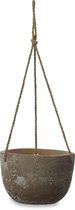 Nkuku Affiti Clay Hanging Planter - L