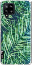 Casetastic Samsung Galaxy A42 (2020) 5G Hoesje - Softcover Hoesje met Design - Palm Leaves Print