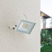 Lindby - LED buitenlamp - 1licht - aluminium, glas - H: 7.7 cm - wit, helder - Inclusief lichtbron