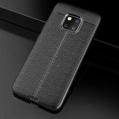Litchi Texture TPU schokbestendig hoesje voor Huawei Mate 20 Pro (zwart)