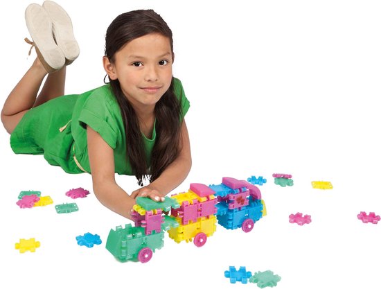 Clics bouwblokken– DUURZAAM SPEELGOED gemaakt van GERECYCLEERDE kunststof- Glitter bouwset 8 in 1 - speelgoed 4,5,6,7,8 jaar jongens en meisjes- educatief speelgoed- Montessori speelgoed- constructie speelgoed