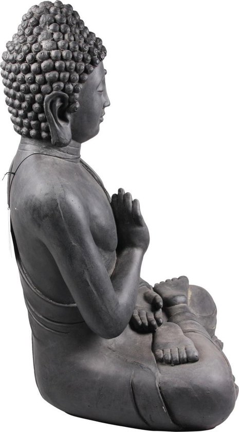 Stone-Lite Deco Garden statue Bouddha noir 817XL