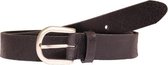 Dames vintage riem leer 3,5 cm Zwart, bandmaat 085