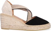 Kanna Ania Espadrilles - Dames - Zwart - Maat 39