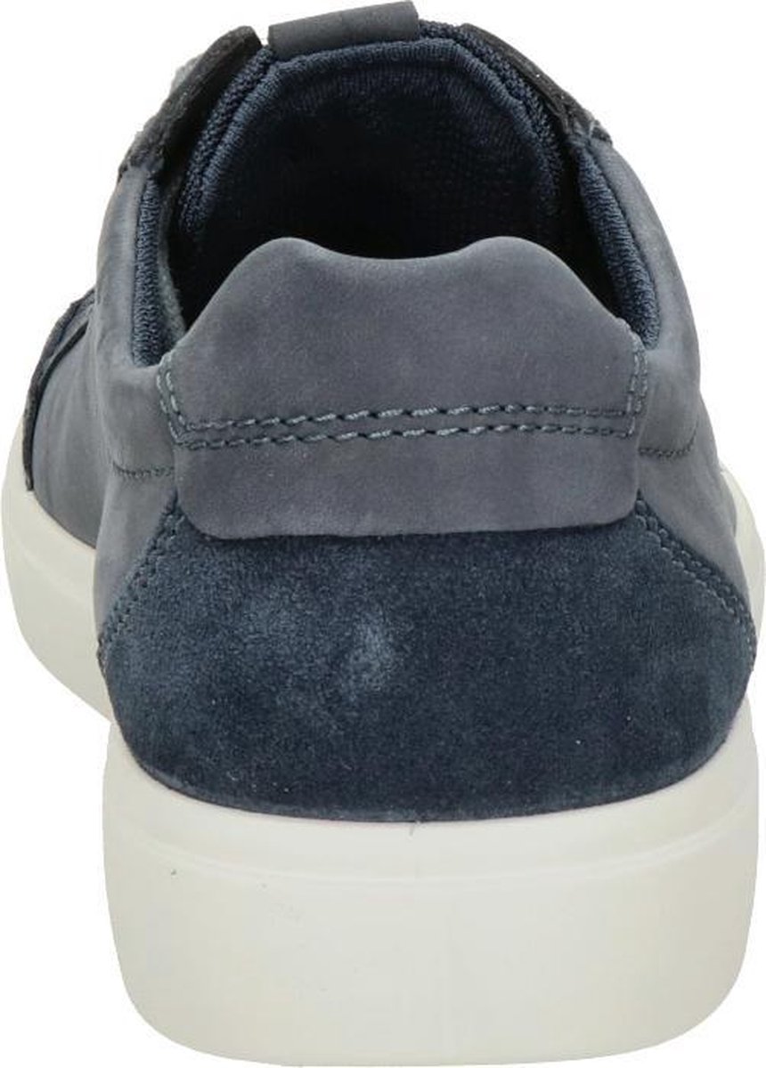 Ecco Soft Classic heren sneaker - Blauw - Maat 48 | bol.com