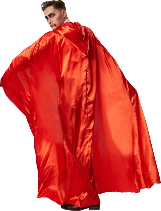 Cape Mystique à Capuche Unisexe - Longueur 158 Cm - Tissu Fin Scintillant - Pour Costumes Et Déguisements (Noir)