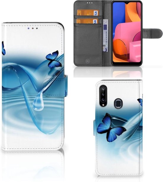 Coque Téléphone Samsung Galaxy A20s Case Cover pour Papillons