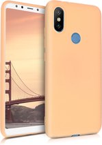 kwmobile telefoonhoesje voor Xiaomi Mi 6X / Mi A2 - Hoesje voor smartphone - Back cover in perzik