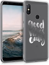 kwmobile telefoonhoesje voor Xiaomi Redmi Note 5 (Global Version) / Note 5 Pro - Hoesje voor smartphone - Good Vibes Only design