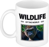 Gorilla apen mok met dieren foto wildlife of the world