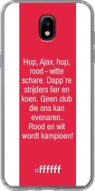 Samsung Galaxy J5 (2017) Hoesje Transparant TPU Case - AFC Ajax Clublied #ffffff