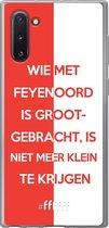 6F hoesje - geschikt voor Samsung Galaxy Note 10 -  Transparant TPU Case - Feyenoord - Grootgebracht #ffffff