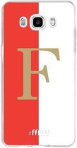 Samsung Galaxy J5 (2016) Hoesje Transparant TPU Case - Feyenoord - F