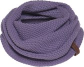 Knit Factory Coco Gebreide Colsjaal Dames - Nekwarmer - Ronde Sjaal - Violet