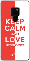 6F hoesje - geschikt voor Huawei Mate 20 -  Transparant TPU Case - Feyenoord - Keep calm #ffffff
