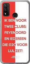 6F hoesje - geschikt voor Huawei P Smart (2020) -  Transparant TPU Case - Feyenoord - Quote #ffffff