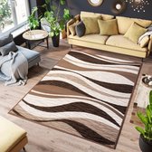 Tapiso Laila Vloerkleed Beige Modern Woonkamer Tapijt Maat- 80x150