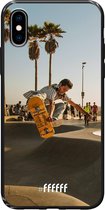 iPhone X Hoesje TPU Case - Let's Skate #ffffff