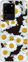 Samsung Galaxy S20 Ultra Hoesje Transparant TPU Case - Daisies #ffffff