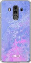 Huawei Mate 10 Pro Hoesje Transparant TPU Case - Purple and Pink Water #ffffff
