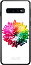 Samsung Galaxy S10 Hoesje TPU Case - Rainbow Pompon #ffffff