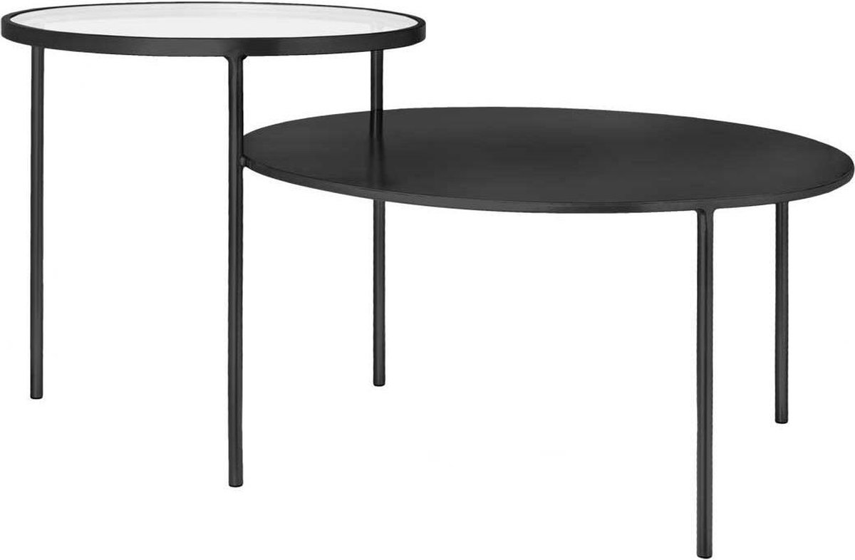 Riverdale - Bijzettafel Amaro zwart 101cm Zwart