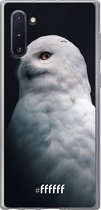 Samsung Galaxy Note 10 Hoesje Transparant TPU Case - Witte Uil #ffffff
