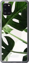 Samsung Galaxy A31 Hoesje Transparant TPU Case - Tropical Plants #ffffff