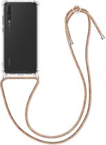 kwmobile telefoonhoesje compatibel met Huawei P20 Pro - Hoesje met koord - Back cover in meerkleurig / transparant