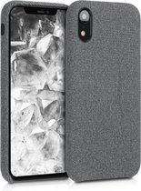kwmobile hoesje voor Apple iPhone XR - Stoffen backcover voor smartphone in grijs