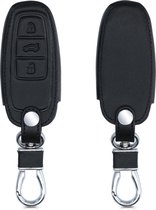 kwmobile autosleutel hoesje voor Audi A6 A7 A8 Q7 Q8 3-knops autosleutel Keyless - Autosleutel behuizing in zwart