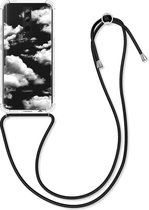 kwmobile telefoonhoesje voor Huawei Mate 20 Lite - Hoesje met koord in wit / transparant - Back cover voor smartphone