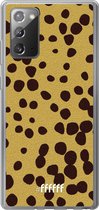 Samsung Galaxy Note 20 Hoesje Transparant TPU Case - Cheetah Print #ffffff